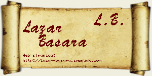Lazar Basara vizit kartica